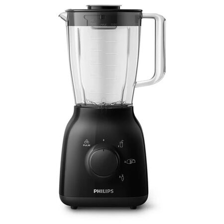 Licuadora Philips 500w 1.5L Jarra Plastica 3 Velocidades Negra HR2126/90