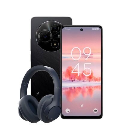 Combo TCL 60 NXT Paper 8+512GB Dark Black + Auriculares Hune Over-ear Azul