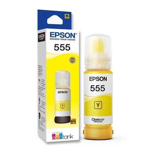 Botella de Tinta Epson 555 Amarilla - Vista 1