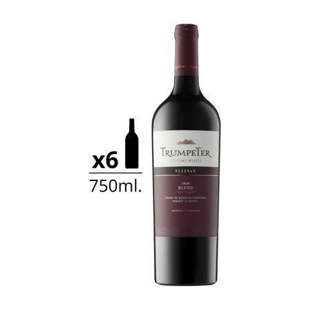 Vino Tinto Trumpeter Reserva Blend Caja x 6