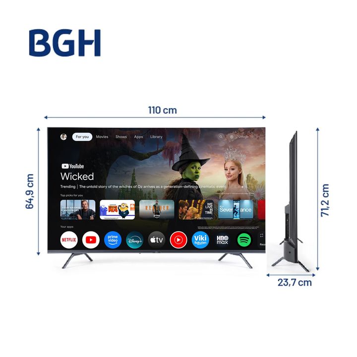 TV BGH 50' 4K SMART (B5026US6G) - Vista 2
