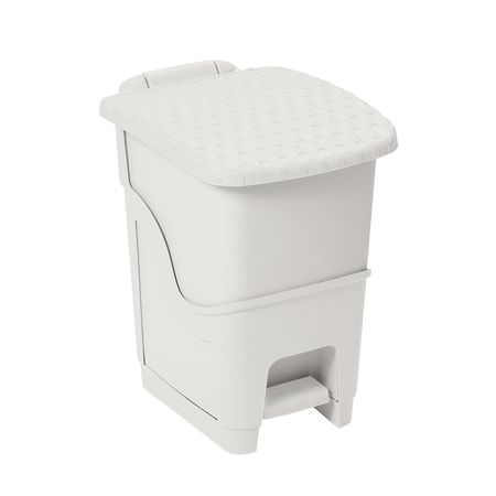 Cesto Tacho Basurero Rattan Dea Home Con Pedal 6l Blanco 26217/8
