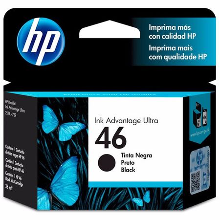 Cartucho de Tinta HP 46 CZ637AL Negro Original Ink Advantage