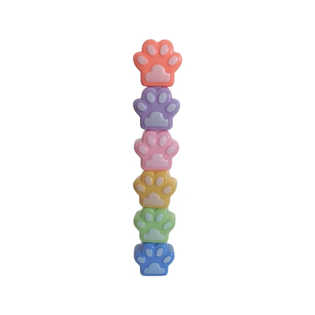 Resaltador 6 Colores Modelo Patitas De Gato Sl6607 Vs