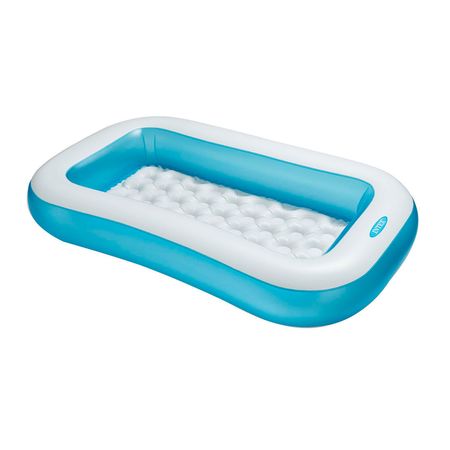 Pileta Inflable Infantil Intex Rectangular Baby 102 Lt 100 X 28 X 166 Cm 21576/3