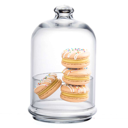 Plato Recipiente Campana Vidrio Chico Velas Masita Pasabahce Midi