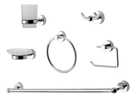 Juego Accesorios Peirano Para Baño 6 Piezas Linea 3000 3006