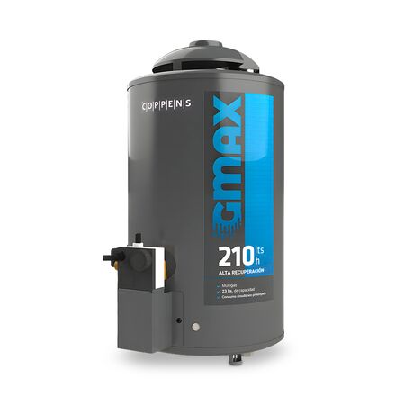 Termotanque 23L Alta recuperacion Coppens Gmax210 Conexion.dual