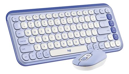 Teclado + Mouse Logitech Pop Icon Lila
