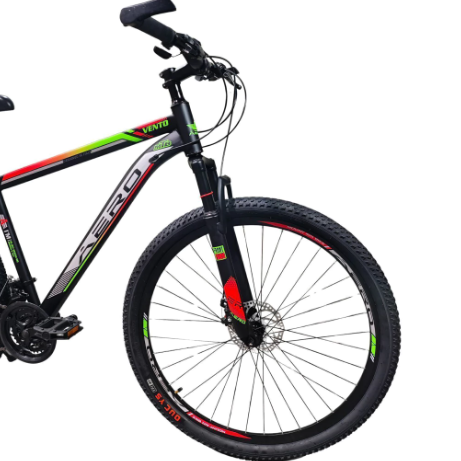 BICICLETA AERO BIKE – MODELO VENTORODADO 29 21 VELOCIDADES DISEÑO ITALIANO (NEGRO- VERDE) - Vista 5