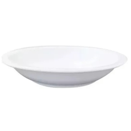 Plato Hondo 21 Cm Gastronomico Porcelana Tsuji 450 X 6 Uni Blanco