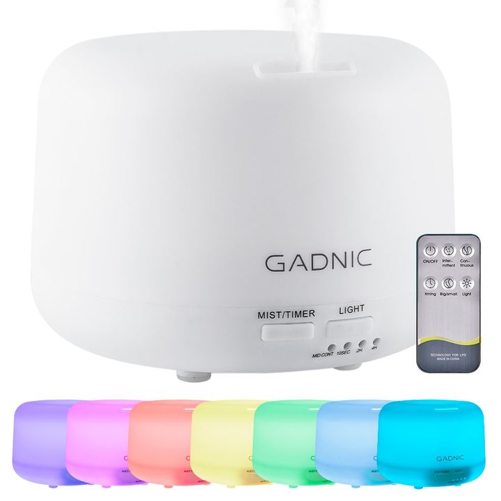 Difusor Gadnic Humidificador Ultrasónico 300ml 20hs 7 Colores - Vista 1