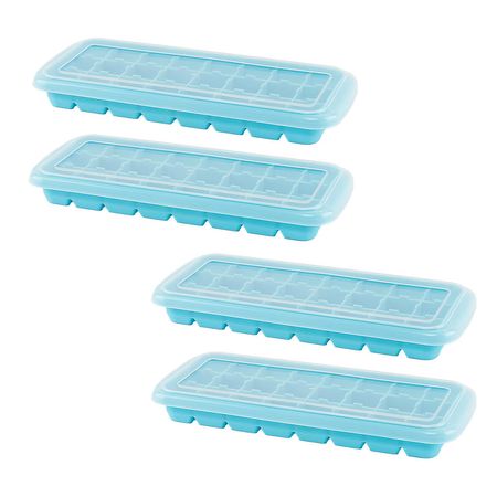 Kit x4 Bandeja de Cubitos de Hielo Gadnic CB36 Hielera de Silicona Ecológica