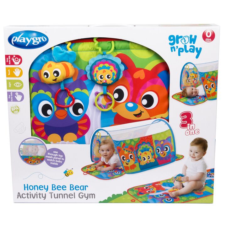 Gimnasio Honey Bee Bear Activity Tunnel Playgro - Vista 8