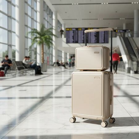 Set De Valijas Skora 20 Pulg Y Beauty Case Champagne 41457