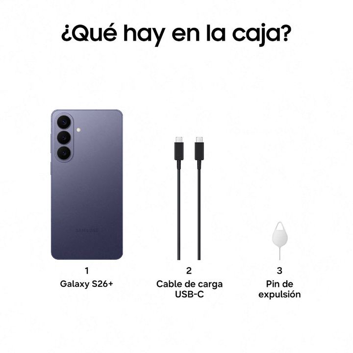 Celular Samsung S26+ 12GB 256GB Violeta - Vista 2