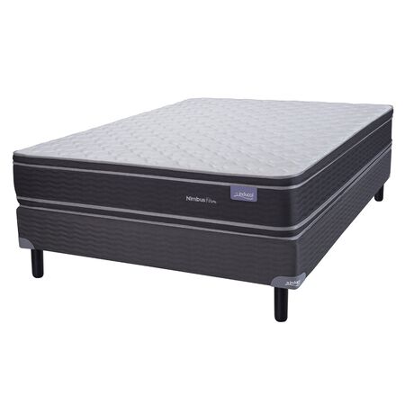 Colchon y Sommier Inducol Nimbus Firm Queen Size 150x190x26 Espuma de Alta Densidad Doble Pillow