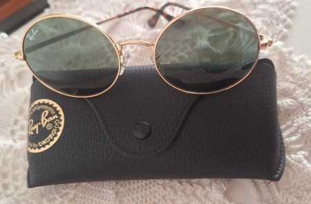 Lentes de Sol Ray Ban RB1970 Oval Dorado - Verde oscuro