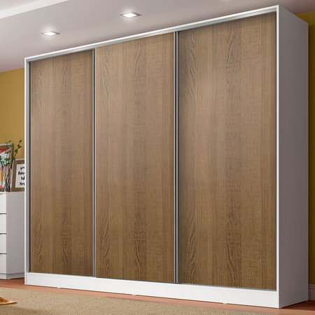 Placard Ropero 100% Mdf Madesa Royale 3 Puertas Corredizas 05