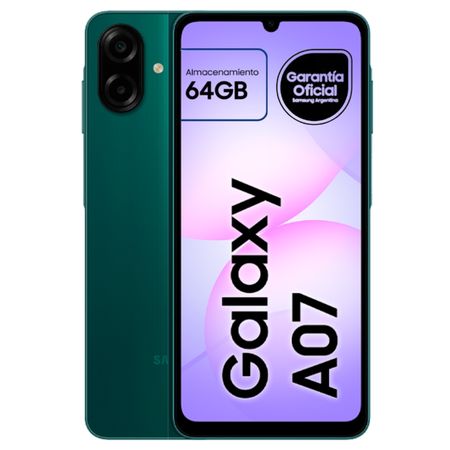 Celular Samsung Galaxy A07 64GB verde SM-A075MZGAARO