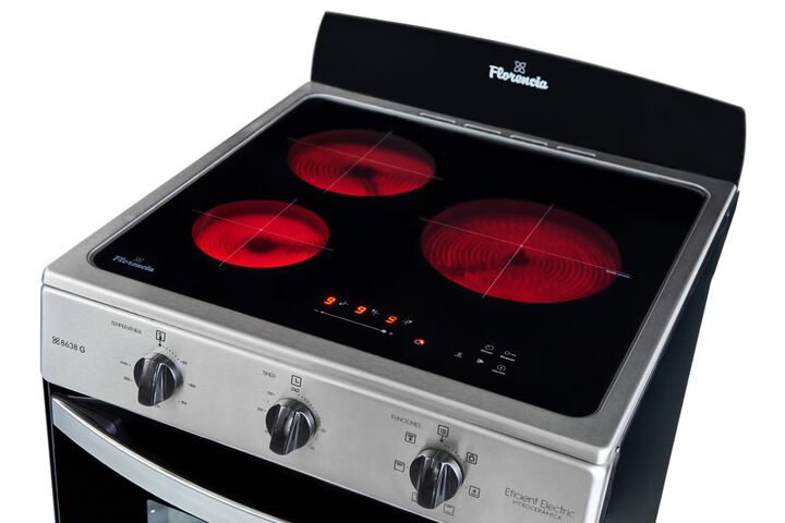 Cocina Florencia Flor 8638g 56cm Acero Electrica Anafe Vitro - Vista 4