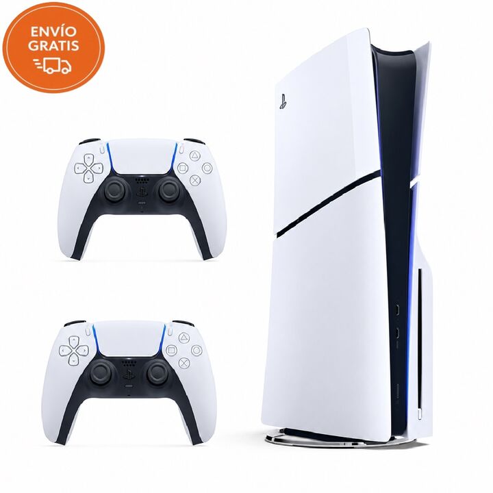Sony PlayStation 5 Digital Edition 825GB Slim + 2 Joysticks DualSense Originales - Vista 4