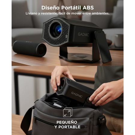 Proyector Gadnic Conexión Inalámbrica Portatil 9500lm HM-400 Pro