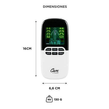Electroestimulador Digital Portátil Gadnic De 8 Electrodos 3000mhz