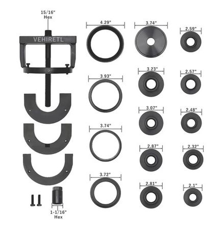 Kit Extractor Ruhlmann de Buje y Cojinete Rueda Maestra