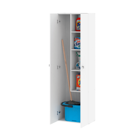 ESCOBERO DESPENSERO 2 PUERTAS CON ESTANTES DIELFE 1.80M