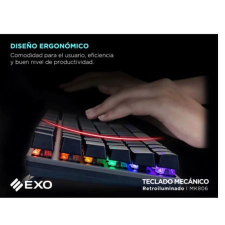 Teclado Gamer Exo Mecánico Retroiluminado Mk806