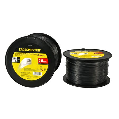 Tanza Dual Alma de Nylon Cuadrada Crossmaster 2,0mm x 1Kg