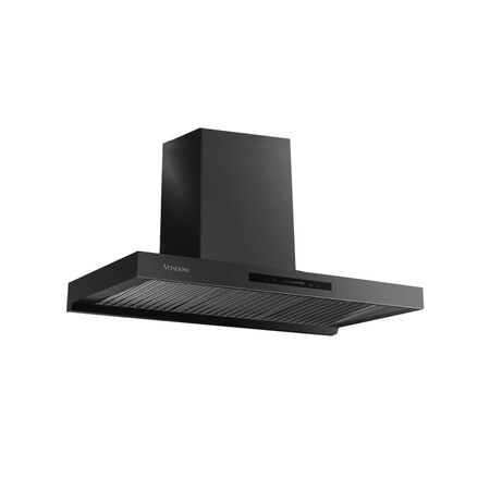 Campana De Pared Vondom Acero Inoxidable Negro 90 Cm Acero Inoxidable/negro