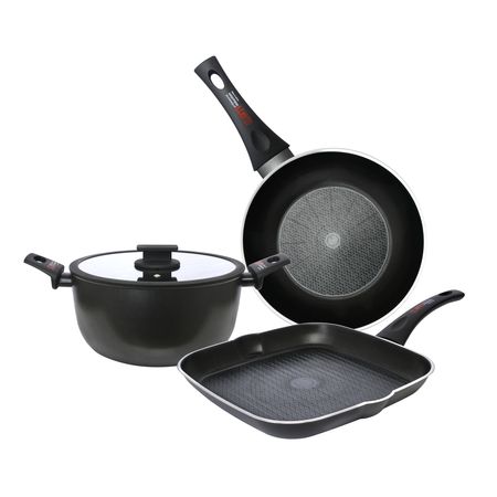 Bateria Coccion Antiadherente ITALIA Apto Induccion 3,5 mm Fortezza 