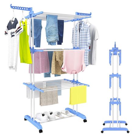 Tender de Ropa Vertical Gadnic Plegable para Interiores capacidad 30 Kg