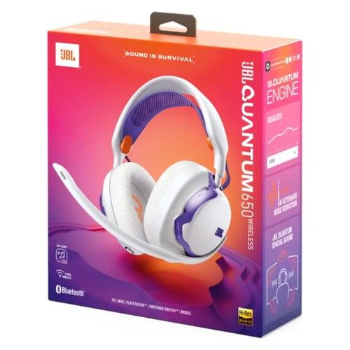 Auricular JBL QUANTUM 650 White - Vista 7