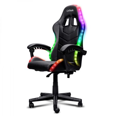 Silla Gamer Gxtrust 704 Roniq con Iluminacion RGB Ajustable Negro