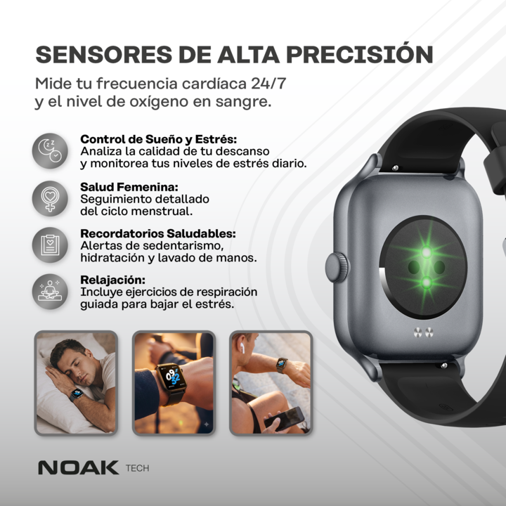 Smartwatch Noak S1 Pro 1.97" Amoled 5ATM GPS - Vista 3