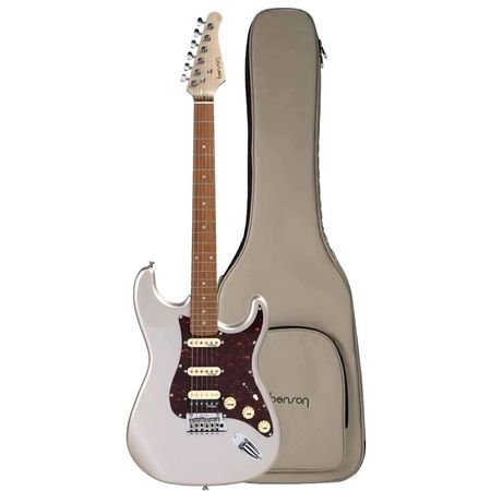Benson HD 902 CG Guitarra eléctrica Strato HSS Champagne Gold con puente Wilkinson