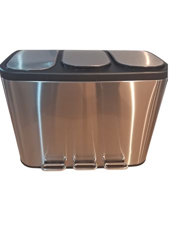 Cesto de Basura con Pedal Ezego Acero Inox 45L RM226