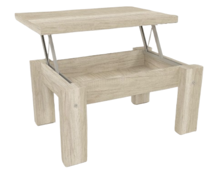 Mesa Ratona Elevable Living Doppia 7163 Maciza Helsinki