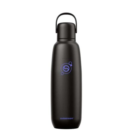 BOTELLA TERMICA SODASTREAM 0,9 L NEGRA DE ACERO INOXIDABLE FIZZ&GO