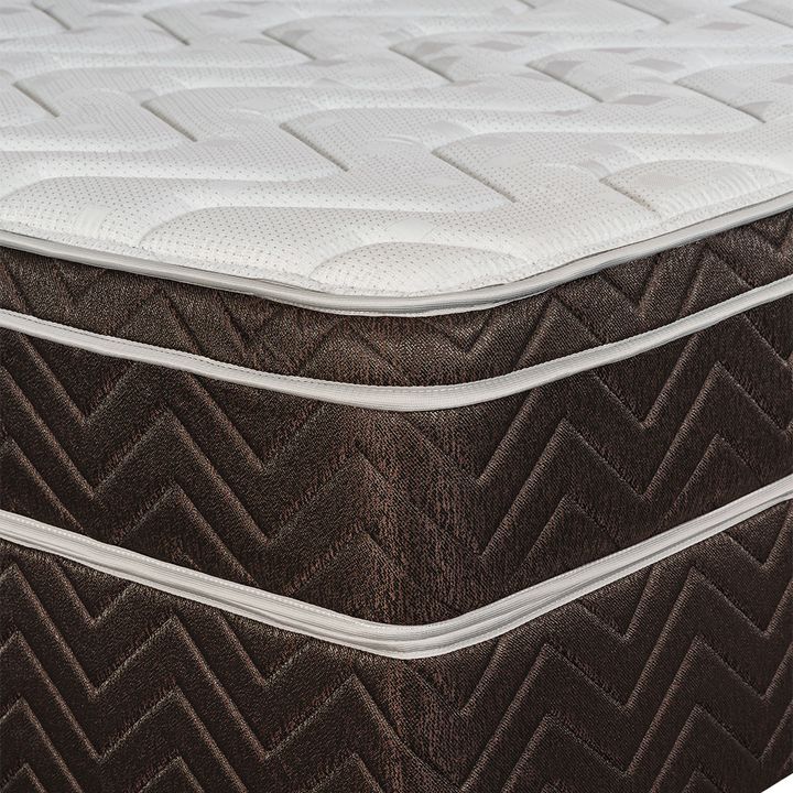 Sommier y Colchón Espuma Alta Densidad Springwall One 80x190 - 1 Plaza - Vista 2