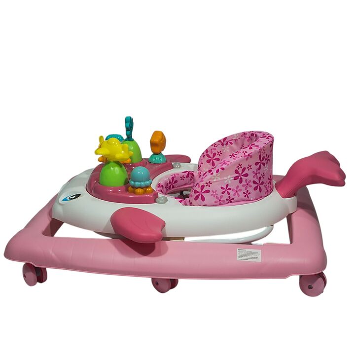 Andador con luces y sonidos Infanti Ballena Luminosa rosa - Vista 8