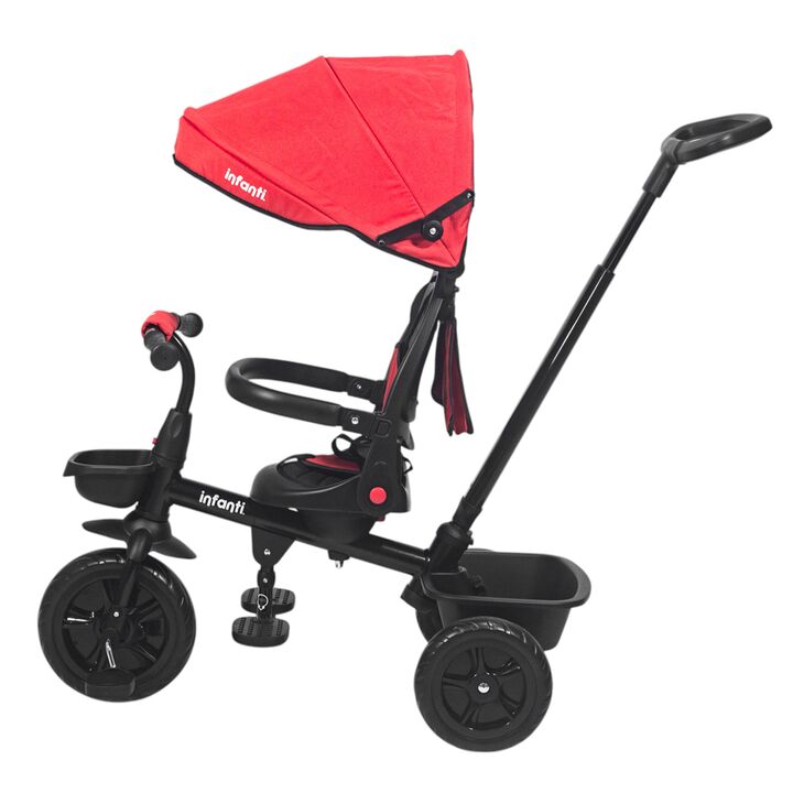 Triciclo multifuncional Infanti JY-T07B rojo - Vista 4