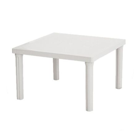 Mesa Plastica Bari Blanca 75x75 cm  Voss 2000
