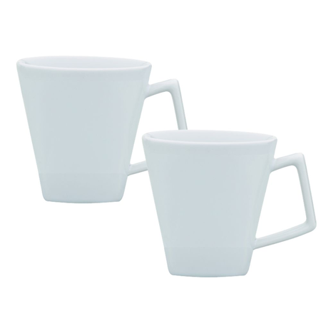 Set X 2 Jarros Mug 220 Cc Blancos Oxford - Mini Quartier
