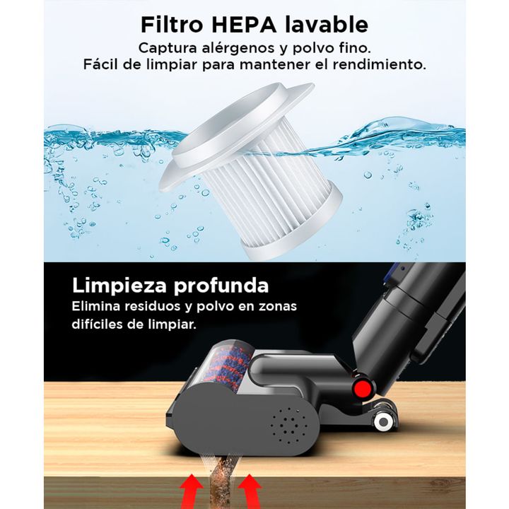 Aspiradora Inalambrica de Mano VC13 Gadnic 2 en 1 1L - Vista 4