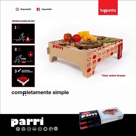 Parrilla Portatil Ecologica Plegable
