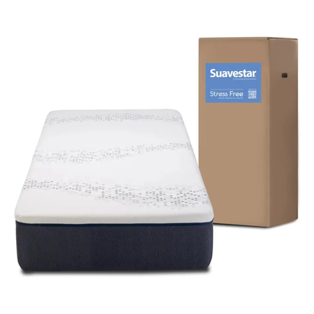 Colchon Suavestar 1 Plaza Stress Free Rollpack 190 X 80 X 21